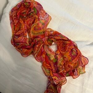 Vibrant Paisley Silk Scarf
